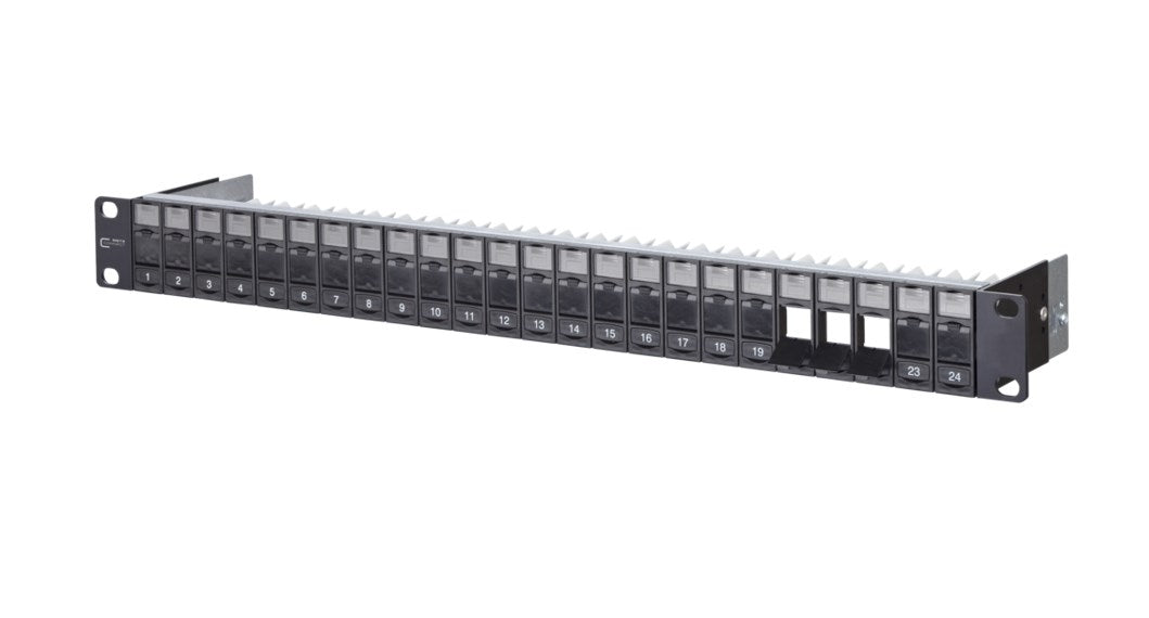METZ CONNECT Modul 19 Zoll Modulträger 1HE 24 Port schwarz unbestückt METZ CONNECT Modul 19 Zoll Modulträger 1HE 24 Port schwarz unbestückt